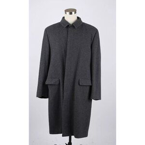 $2,450 Manrico Cashmere Dress Coat SZ XL Gray MINT